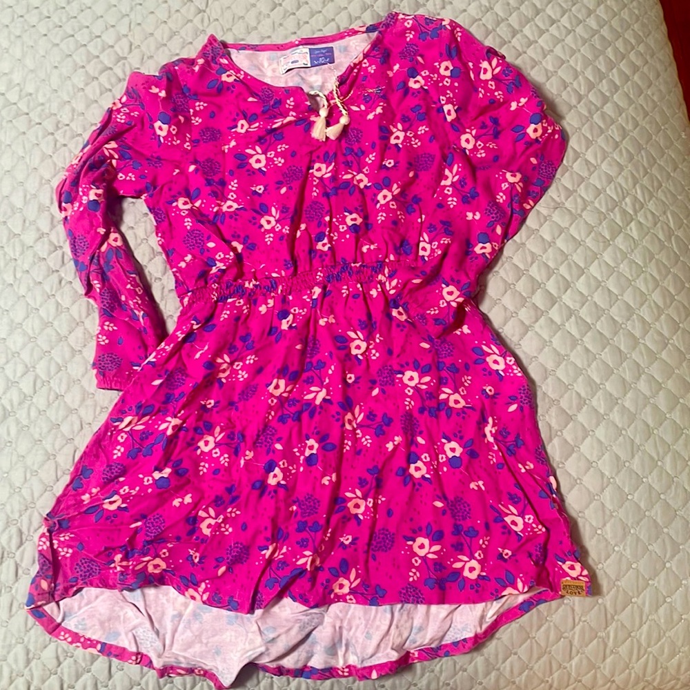 Pink dress with flowers !